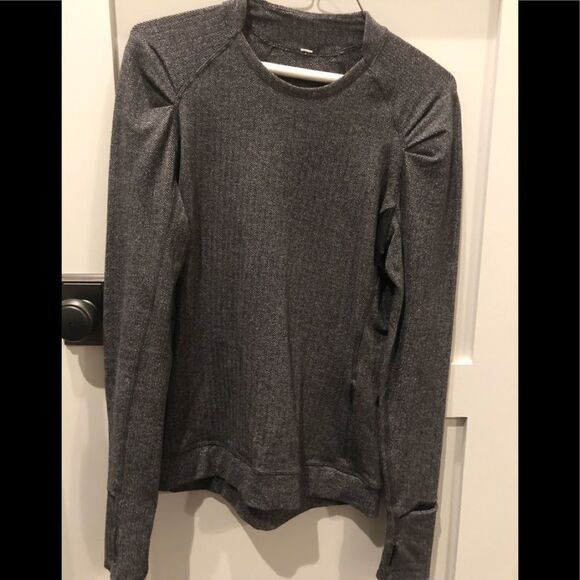 Lululemon athletica think fast Gray Long Sleeve Top - Picture 2 of 5